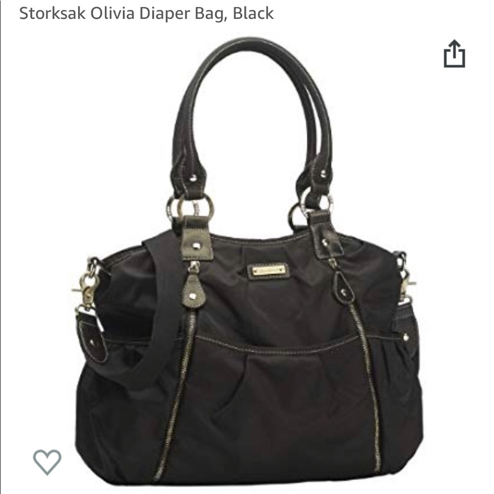Storksak Olivia diaper Bag- Black